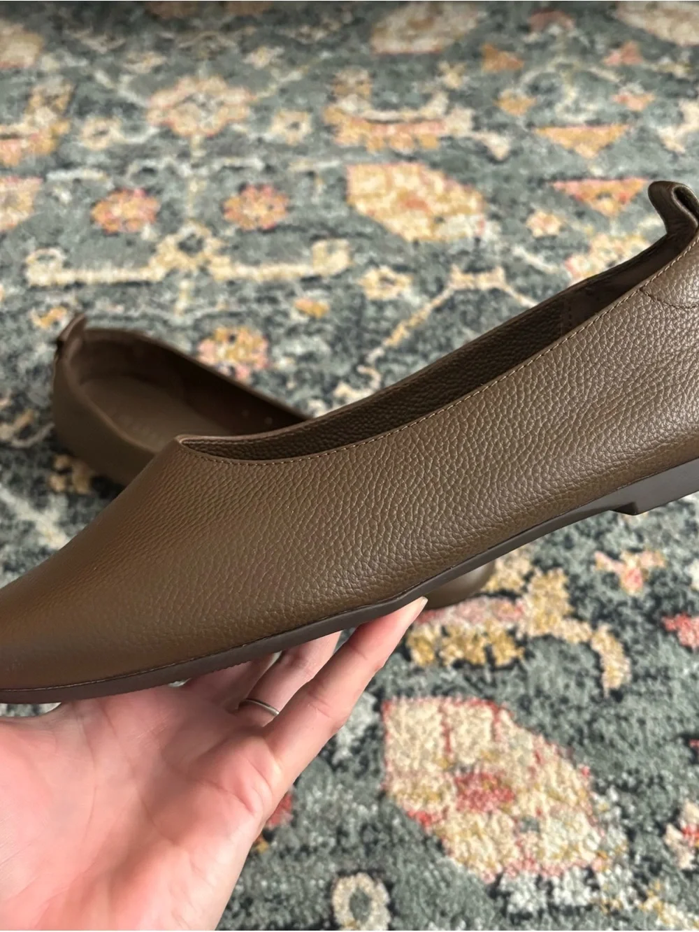 Everlane The Day Glove Leather Flats in Cocoa Brown Sz 6.5 - Picture 6 of 11